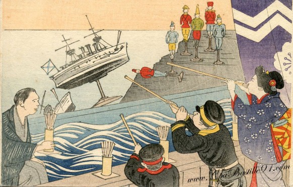 Guerre russo Japonaise - Cliquez sur la carte pour l’agrandir et en voir tous les détails