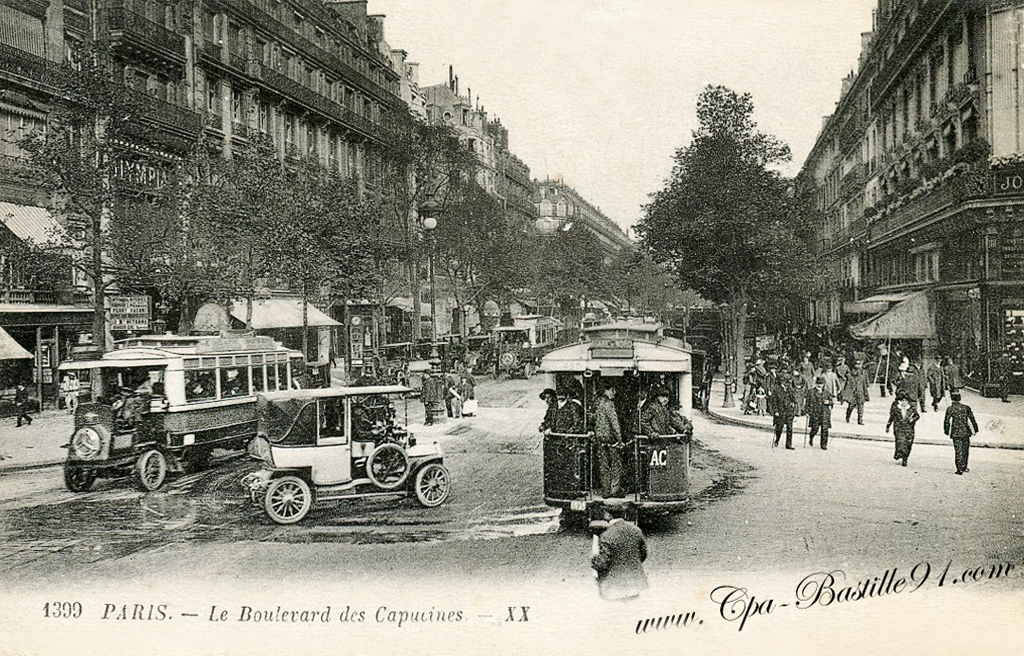 Carte Postale Ancienne de Paris – Boulevard des Capucines | Cartes Postales  Anciennes