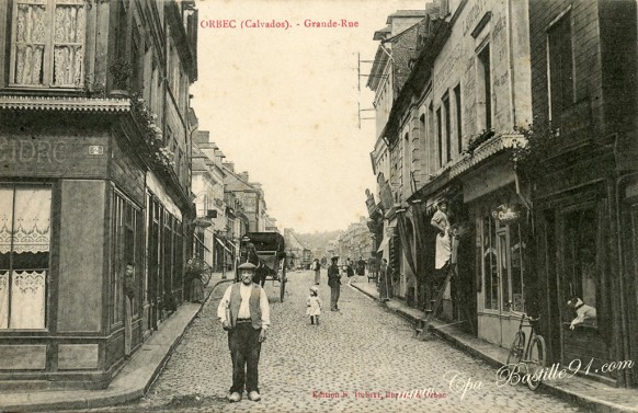  14-Orbec-Calvados-la Grande Rue - Cliquez sur la carte pour l’agrandir et en voir tous les détails