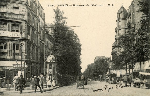 18arrt- avenue de saint-Ouen-metro la Fourche - Cliquez sur la carte pour l’agrandir et en voir tous les détails