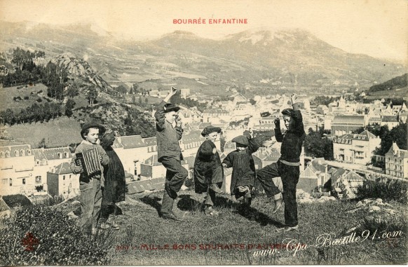 63-Bourreé enfantine-Mille bons souhaits d’Auvergne - Cliquez sur la carte pour l’agrandir et en voir tous les détails