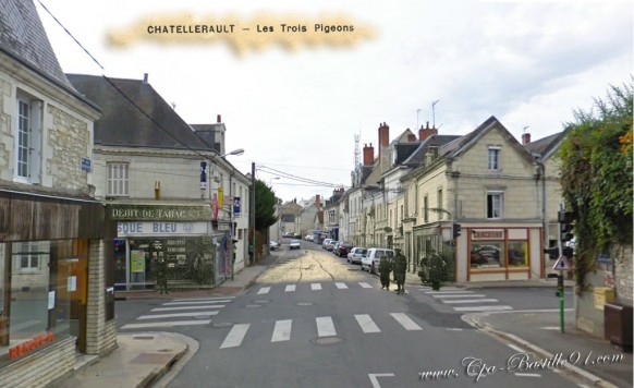 Châtellerault la rue des trois pigeons 100 ans après