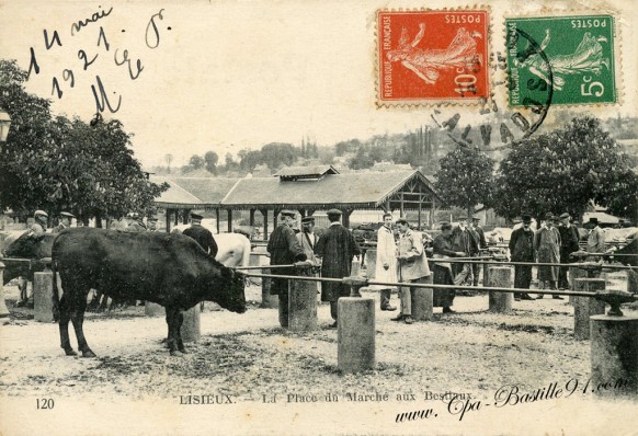 14-Lisieux-La Place du Marché aux Bestiaux - Cliquez sur la carte pour l’agrandir et en voir tous les détails