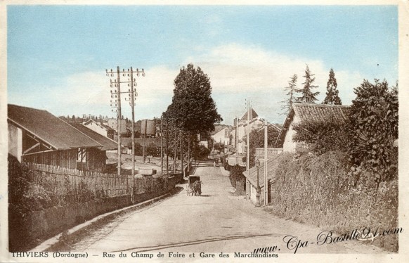 24-Thiviers-Rue du Champ de Foire et la Gare des marchandises - Cliquez sur la carte pour l’agrandir et en voir tous les détails