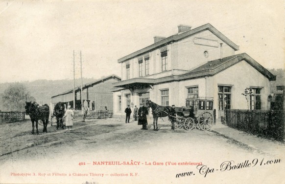 77-Nanteuil-Saacy-La Gare vue extérieure - Cliquez sur la carte pour l’agrandir et en voir tous les détails