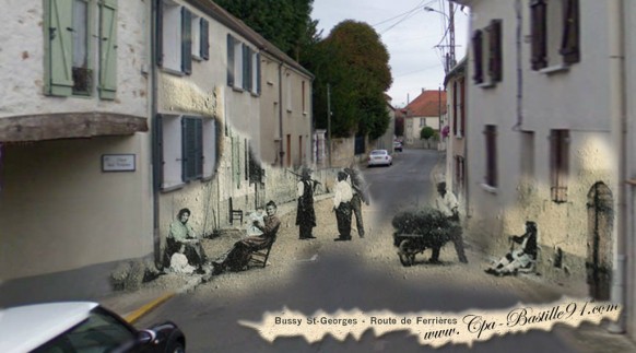 Bussy st Georges-Route de Ferrieres 100 ans apres - Cliquez sur la carte pour l’agrandir et en voir tous les détails