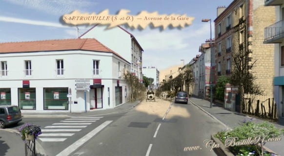 Sartrouville-Avenue de la Gare- 100 ans après - d'hier a aujourd'hui - Cliquez sur la carte pour l’agrandir et en voir tous les détails