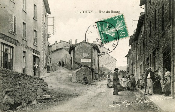 Thizy - Rue du Bourg - Cliquez sur la carte pour l’agrandir et en voir tous les détails