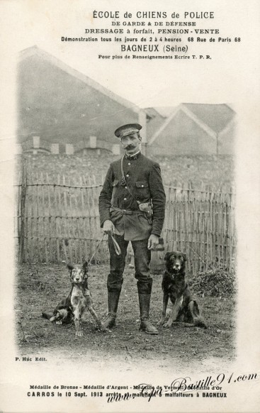 92-école de chien de Police de garde et de défense - cliquez sur l'image pour l'agrandir