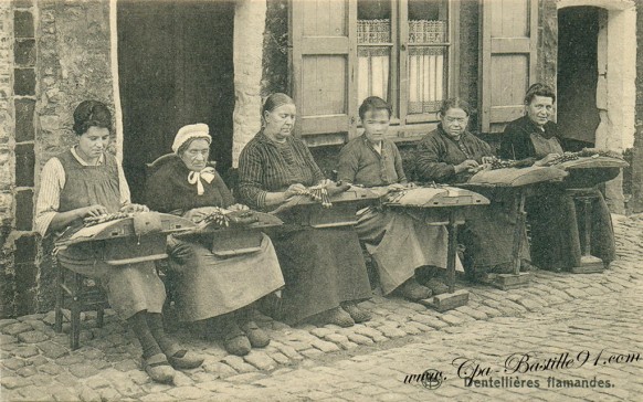 Belgique-dentellières-flamandes-éditeur-Nels - Cliquez sur la carte pour l’agrandir et en voir tous les détails