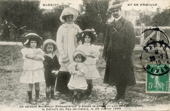 Bleriot et sa famille-le celebre aviateur français