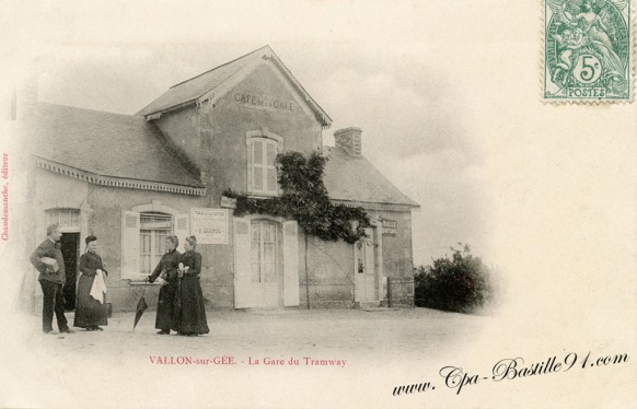 Vallon-sur-Gée-la Gare du tramway - Cliquez sur la carte pour l’agrandir et en voir tous les détails