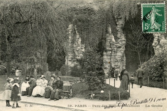 19arrt-Paris-carte postale -Parc de buttes chaumont-la Grotte - Cliquez sur la carte pour l’agrandir et en voir tous les détails