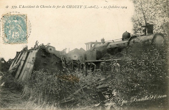 41-Chouzy-accident de chemin de fer le 21 octobre 1904 – Cliquez sur la carte pour l’agrandir et en voir tous les détails