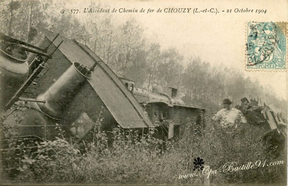 41-Chouzy-accident de chemin de fer le 21 octobre 1904 - Cliquez sur la carte pour l’agrandir et en voir tous les détails