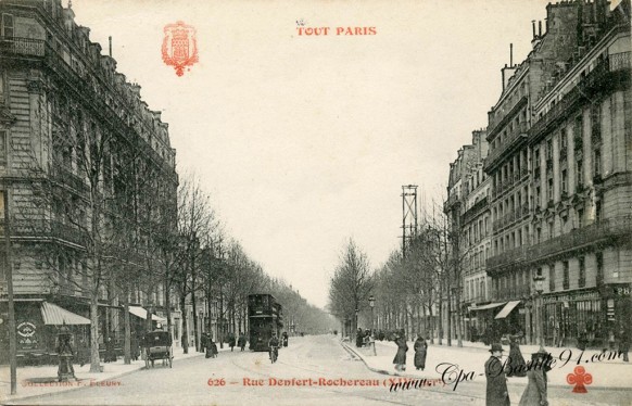 Tout-Paris-rue Denfert-Rochereau-14art - Cliquez sur la carte pour l’agrandir et en voir tous les détails