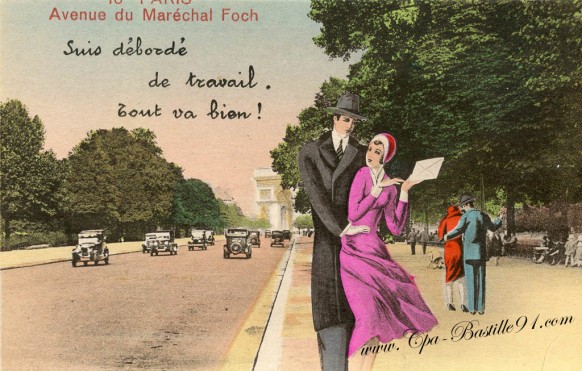 Paris-Avenue du Maréchal Foch-suis débordé de travail - Tout va bien