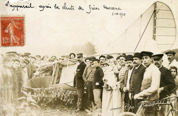 Boissy-Saint-Leger - l'Accident d'avion des frères Morane le 5 octobre 1910