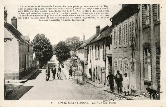 Courtenay-La rue des Ponts - Cliquez sur la carte pour l’agrandir et en voir tous les détails