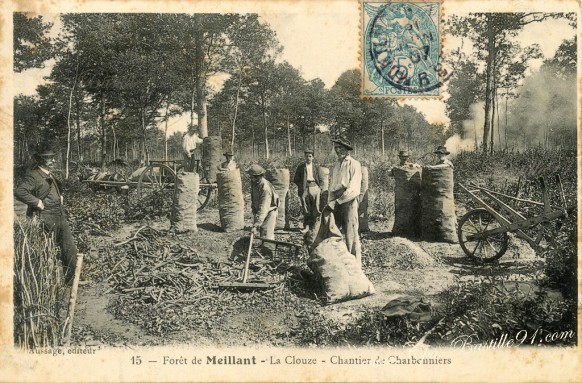 Forêt-de-Meillant-La-Clouse-Chantier-de-Charbonniers