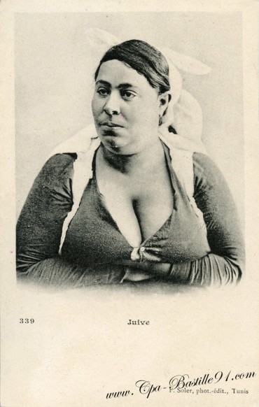 carte-postale-ancienne-Yom-Kippour-femme-Juive.