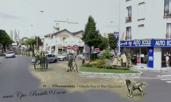 Villemomble la grande rue 100ans apres