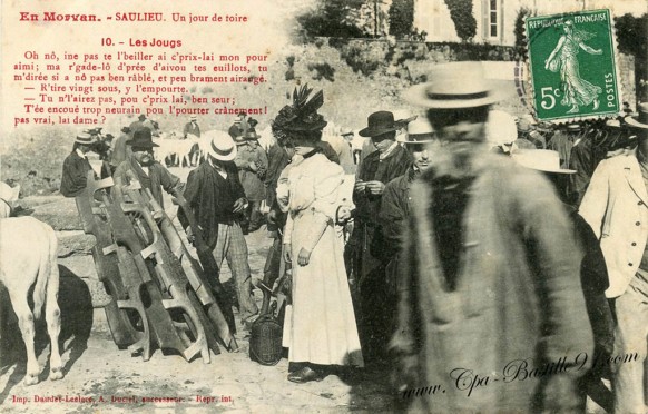 En Morvan-Saulieu-un jour de Foire-Les Jougs