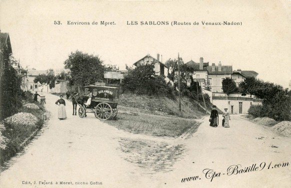 Environs de Moret-Les sablons-routes de Veaux-Nadon