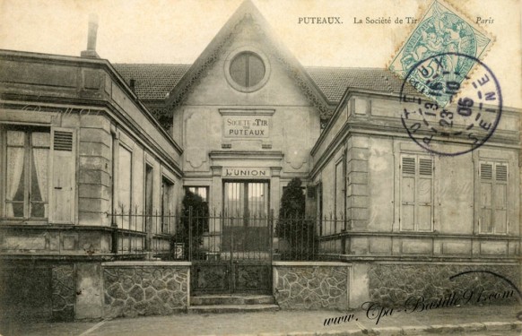 Carte postale ancienne-Puteaux-La Société de Tir