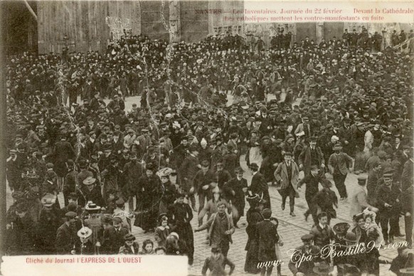 Nantes - Les inventaires du 22 février 1906 à Nantes 