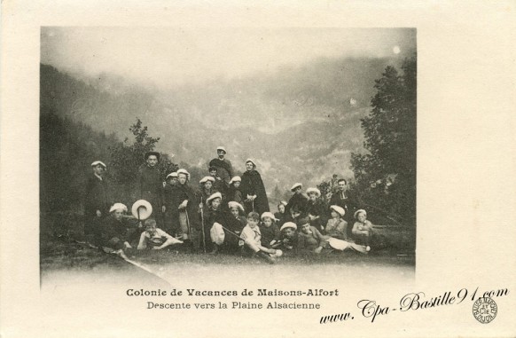 Colonie de Vacances de Maisons-Alfort-descente vers la plaine Alsacienne