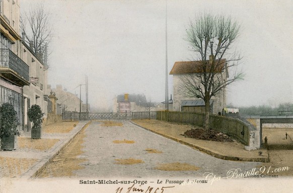 Saint-Michel sur Orge - Le Passage à Niveau en 1900 - Cliquez sur la carte pour l’agrandir et en voir tous les détails