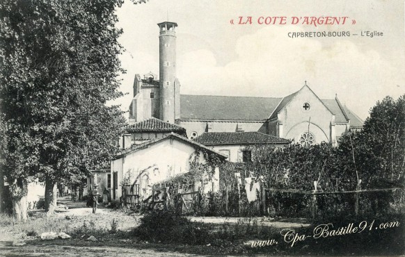 Carte-postale-Ancienne-La-Cote-dargent-Capbreton-Le-Bourg. 