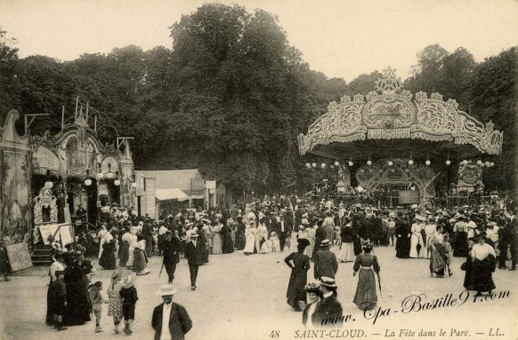 Saint-Cloud - La fête dans le Parc en 1900
