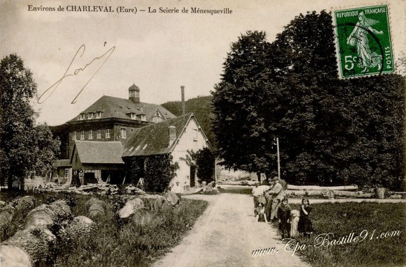 Environs de Charleval-La scierie de Ménesqueville