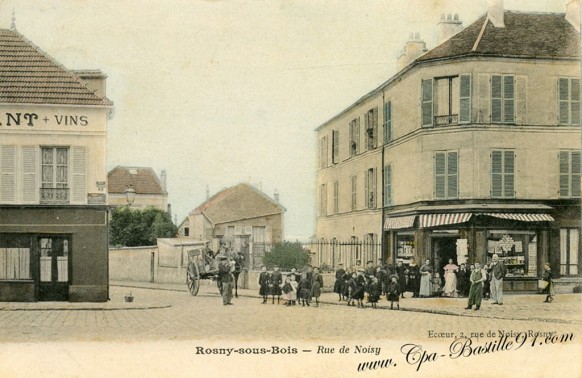 Carte-Postale-Ancienne-Rosny-sous-Bois-Rue-de-Noisy