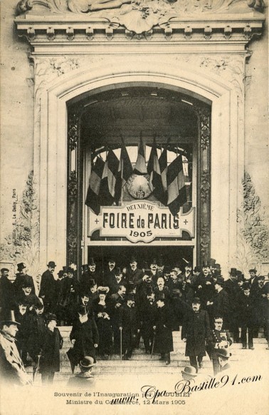 Foire de Paris de 1905 - Souvenir de l'Inauguration par M. DUBIEF le 12 mars 1905  