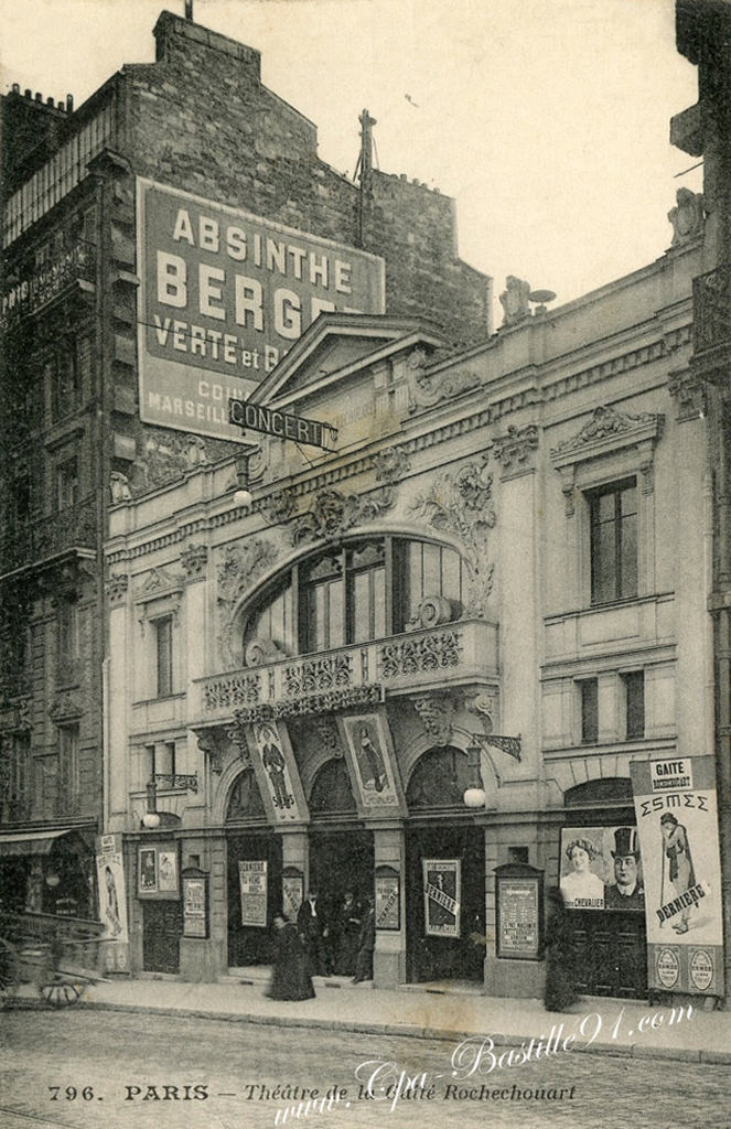 Paris – Théâtre de la Gaité Rochechouart d’Hier à Aujourd’hui | Cartes ...