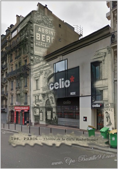 Paris – Théâtre de la Gaité Rochechouart d’Hier à Aujourd’hui | Cartes ...