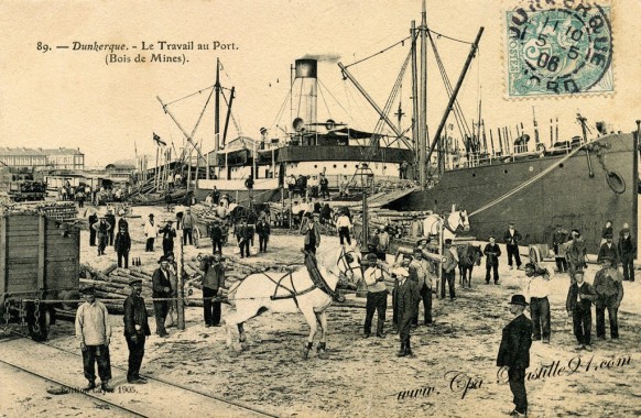 Dunkerque-le-travail-au-port-Bois-de-Mines