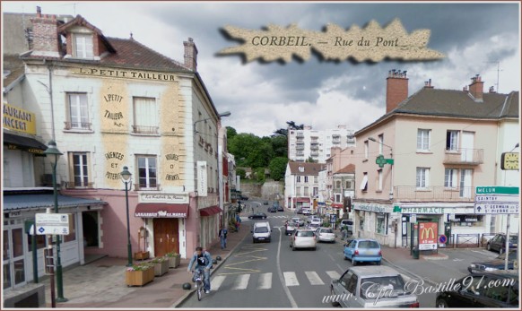 Corbeil-la-rue-du-pont-dhier-à-Aujourdhu