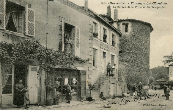 charente-Champagne-Mouton-Le-Bureau-de-la-poste-et-du-telegraphe