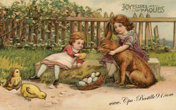 Carte postale Ancienne - Joyeuses Pâques 2015