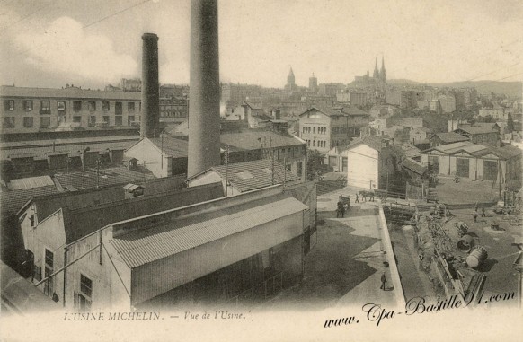 Carte Postale Ancienne-Usine Michelin-l'usine