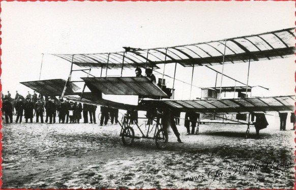 Histoire de l'aviation - Le 28 Mars 1908 - Premier vol avec passagers Delagrange emmène Henri Farman