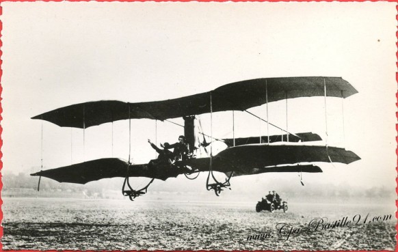 l'Histoire de l'Aviation - En1909 - Le-Biplan Odier Vendome