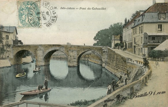 Carte Postale Ancienne -Isle-Adam - Le Pont du Cabouillet