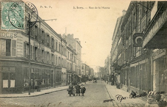 Carte Postale Ancienne -Ivry sur Seine - Rue de la Mairie