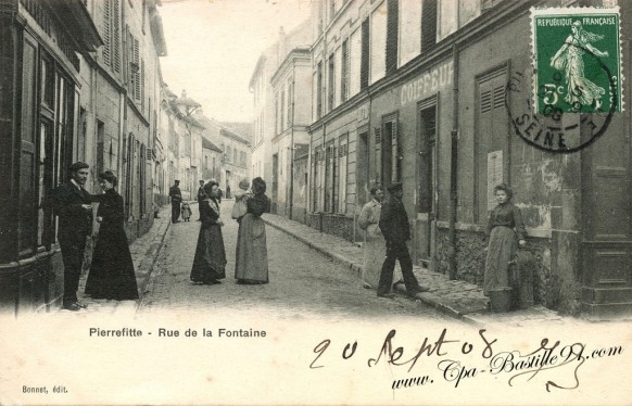 carte postale Ancienne-Pierrefitte-Rue de la Fontaine