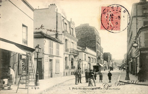 Carte Postale Ancienne - Pré-St-Gervais - Rue Charles Nodier